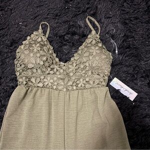 Olive Green Jumper/romper